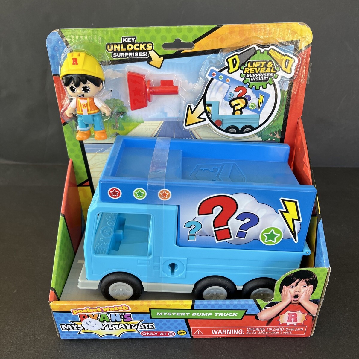 Ryan's World Ryan's Mystery Playdate Dump Truck New- Free Shipping