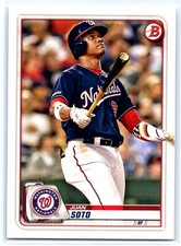 2020 Bowman Baseball Paper Base Card #10 Juan Soto NY Yankees Nationals