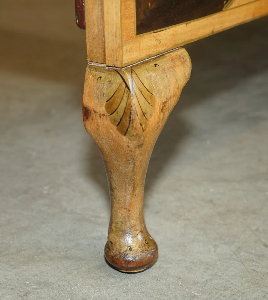 LOVELY DOUBLE SIZED CIRCA 1920 CHINESE CHINOISERIE BEDSTEAD FRAME PART SUITE - Image 4 of 4