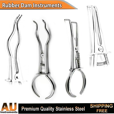 Rubber Dam Brewer Restorative Clamp Pliers Endodontics Stoke Dentistry Forceps
