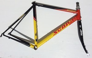 Telaio Bici Corsa Acciaio Scapin Team Look Carbon Steel Road Bike