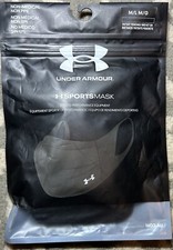 NIP Under Armour Sports Mask ISO Chill Featherweight Black Size M/L