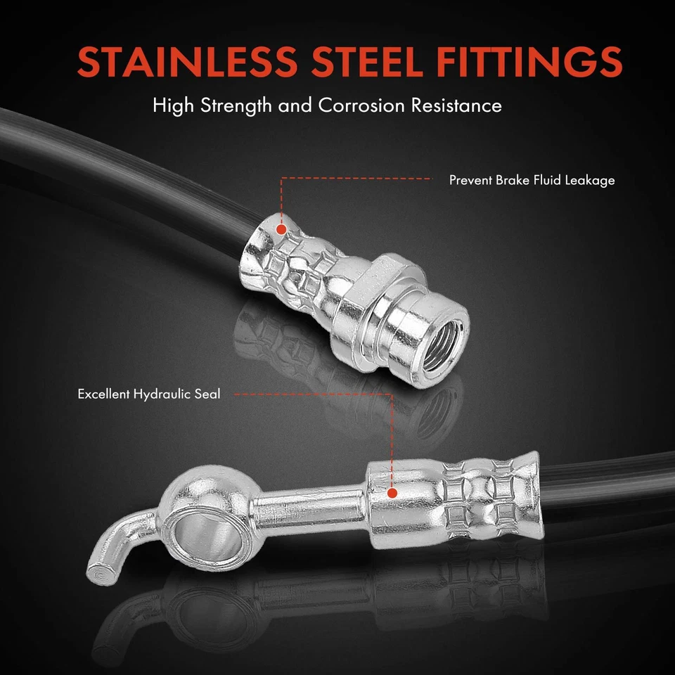 Manguera hidráulica de freno lateral trasero derecho y derecho para Kia Rondo 2007 2008 2009 2010 2,4 L 2,7 L Foto 4 de 4