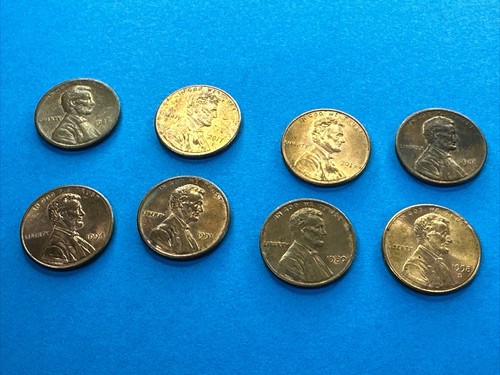 LOTTO 8 MONETE ONE CENT UNITED STATES OF AMERICA LIBERTY IN GOD WE TRUST LINCOLN - Picture 3 of 3