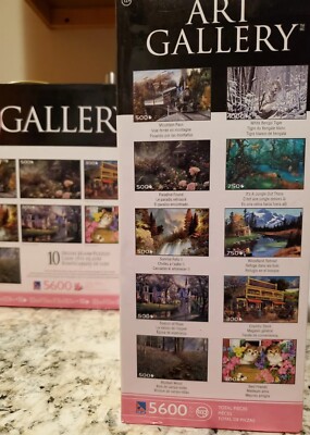 Art Gallery Jigsaw Puzzles Set Of 10 Puzzles 5600 Pieces New