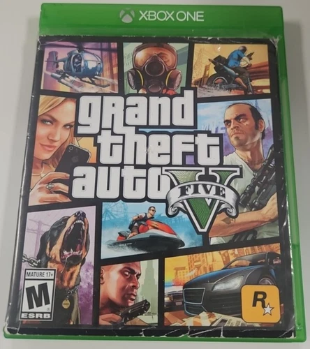 Grand Theft Auto V GTA 5 w/ Map Insert, manual Xbox One 2014 LOOK
