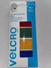 VELCRO Face Mask Extender 4/Pkg-Multi Color