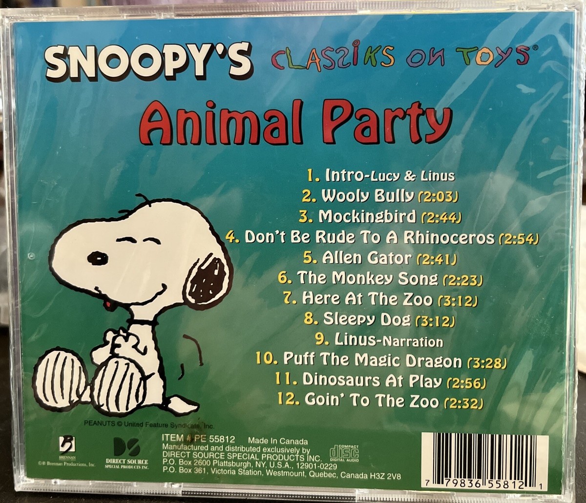 SNOOPY'S CLASSIKS - ANIMAL PARTY - VARIOUS - CD - NEW - SEALED | eBay