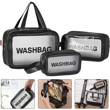 Clear Makeup Travel Bag, Toiletry Tote Bags, Make Up Organizer Zipper Pouch