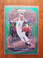 2020-21 Panini Prizm Basketball Green Parallel #74 Aaron Holiday Indiana Pacers 