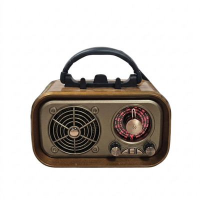 Vintage AM/FM Radio with Bluetooth Speaker, Retro Wireless Portable Radio