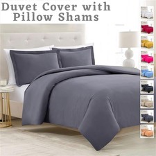 Ultra Soft Queen Size Quilt Bedding Set Reversible Duvet Cover with Pillow Shams