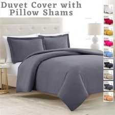 Ultra Soft Queen Size Quilt Bedding Set Reversible Duvet Cover with Pillow Shams