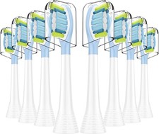 Replacement Toothbrush Heads Compatible with Phillips Sonicare Snap-on 8 Pack