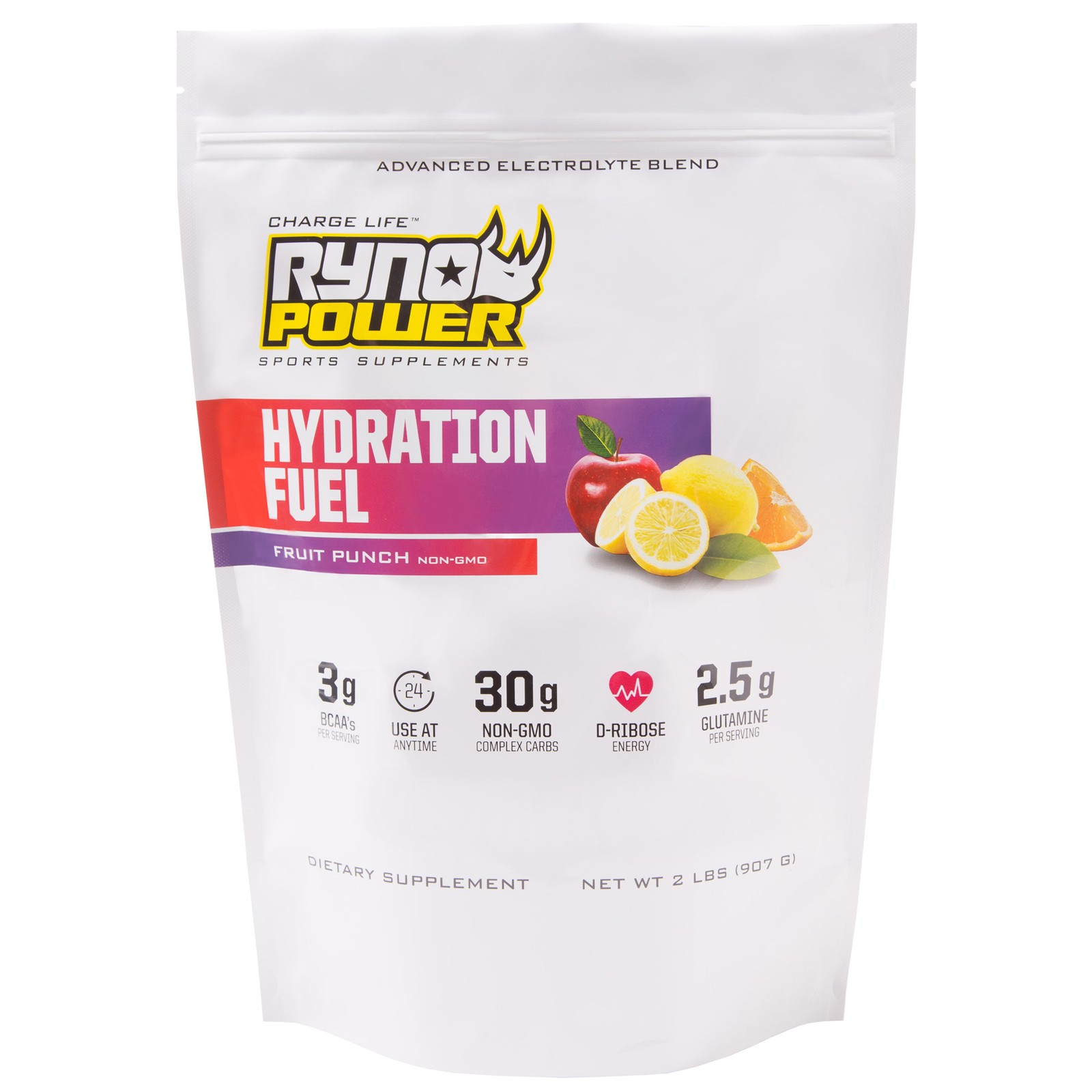 Ryno Power Hydration Fuel Powder, 1 фунт - Фруктовый пунш