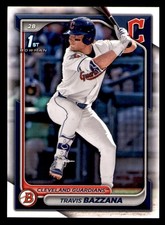 2024 Bowman #BD-1 Travis Bazzana RC 1st Cleveland Guardians Rookies (indent)(D)