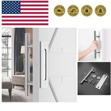 12" Barn Door Handles,Sliding Barn Door Pull Handle Stainless Steel,Heavy Dut...