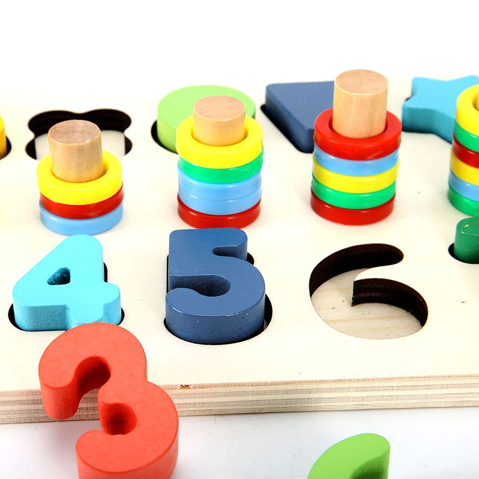 Wooden Shape Colorful Learning Toy For Early Education Recommended