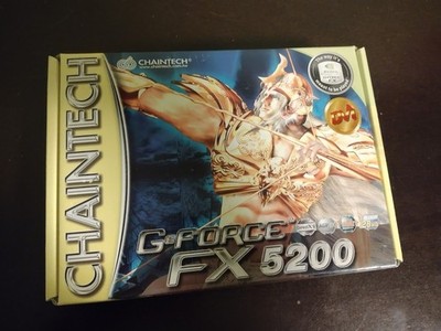 Vintage Chaintech NVIDIA GeForce FX 5200 AGP 8X 128MB DDR Graphics Card   Boxed