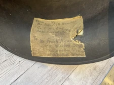 ORIG WWI GERMAN HELMET SENT HOME BY MILWAUKEE PVT 107TH ENGINEERS 32ND DIVISION
