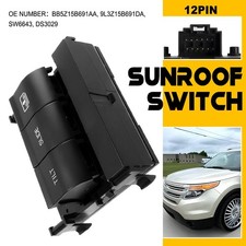 For Ford Explorer 2.0l 2.3l 3.5l 2011-2017 Sunroof Moonroof Control Switch Black For Ford Explorer 2.0l 2.3l 3.5l 2011-2017 Sunroof Moonroof Control Switch Black