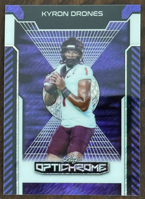 2025 Leaf Optichrome #163- Kyron Drones VA Tech RARE #d 1/1!