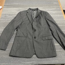 Banana Republic Blazer Mens 40R Gray Marzotto Tessuto Wool Slim Fit Sport Coat