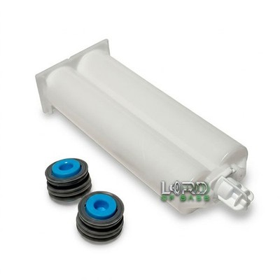 (10 Count) 50ml Empty 1:1 ratio 2-Part Cartridge With Sealing Cap & Pistons