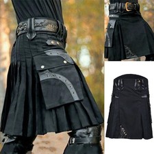 Herren Kilts Mittellanger Rock Traditioneller Schottenrock Schottischer Kilt