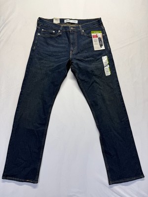 Signature Levi Strauss & Co S51 Straight Jeans Mens 32x30 Blue Dark Wash Denim