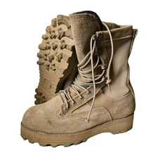 Belleville 5W Gore-Tex Tan Combat Boots Vibram Sole US Army Flight Crew Mountain