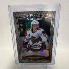 24-25 Upper Deck Stature Rookie Connor Bedard #32 /999 Blackhawks Insert