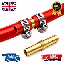 Straight Reducer Joiner Tubing Brass Barb Connector Pipe Hose Air Fuel Water Gas