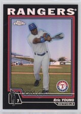 2004 Topps Chrome Black Refractor Eric Young #451 6m1
