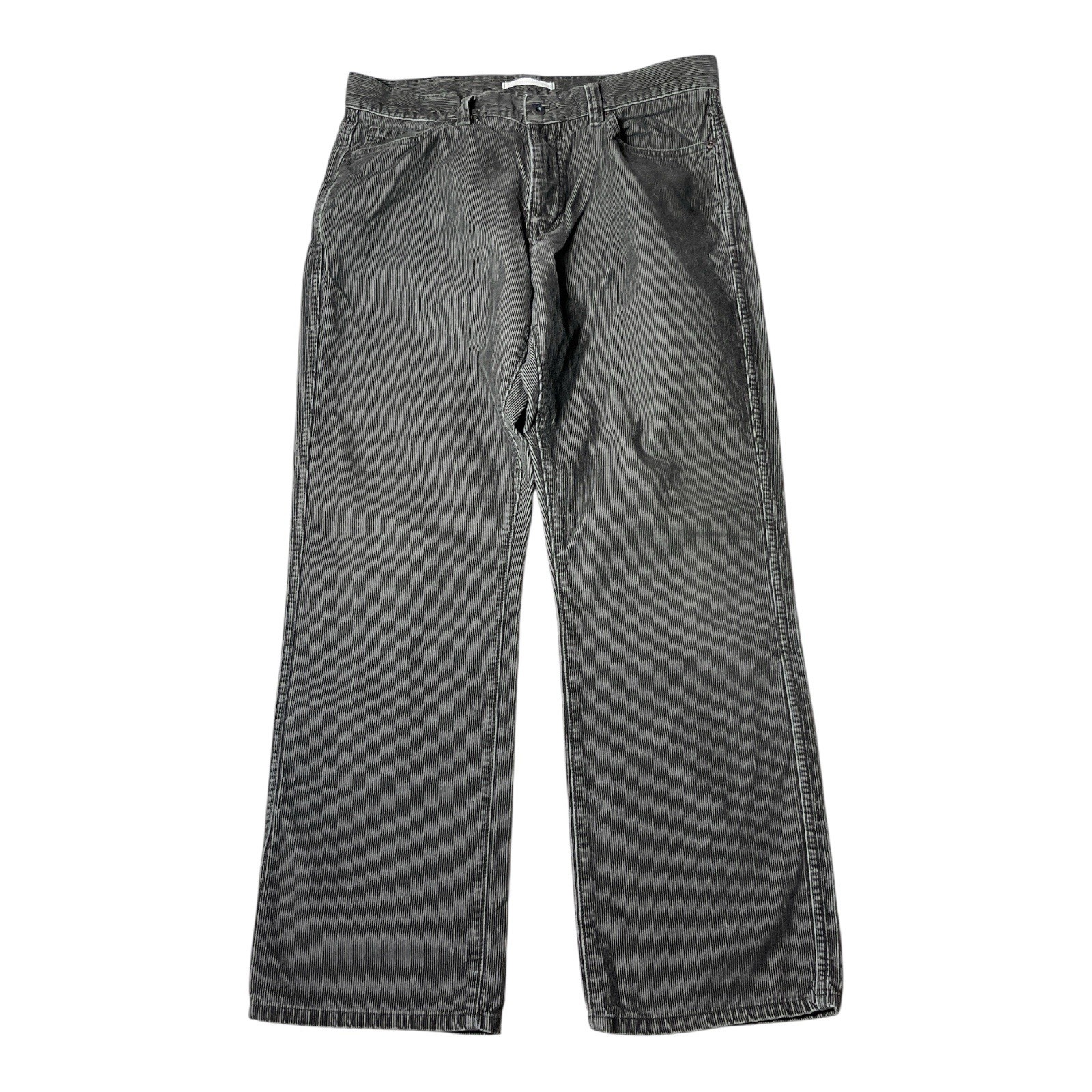 LL Bean Pants Mens 34x30 Brown Corduroy Straight Preppy Trouser Standard Fit