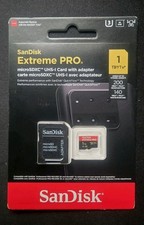 GENUINE SanDisk Extreme Pro microSDXC UHS-I Memory Card W/ Adapter 1TB BRAND NEW