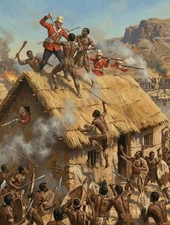 RORKES DRIFT. DEFENDING THE HOSPITAL 8X10 INCH PRINT