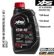 Can-Am XPS 5W-40 Full Syn Oil- Quarts- Can-Am/Sea-Doo 9779492 (Choose Amount)