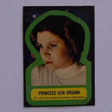 Topps 1977 Star Wars Sticker 2 Princess Leia Organa , VG