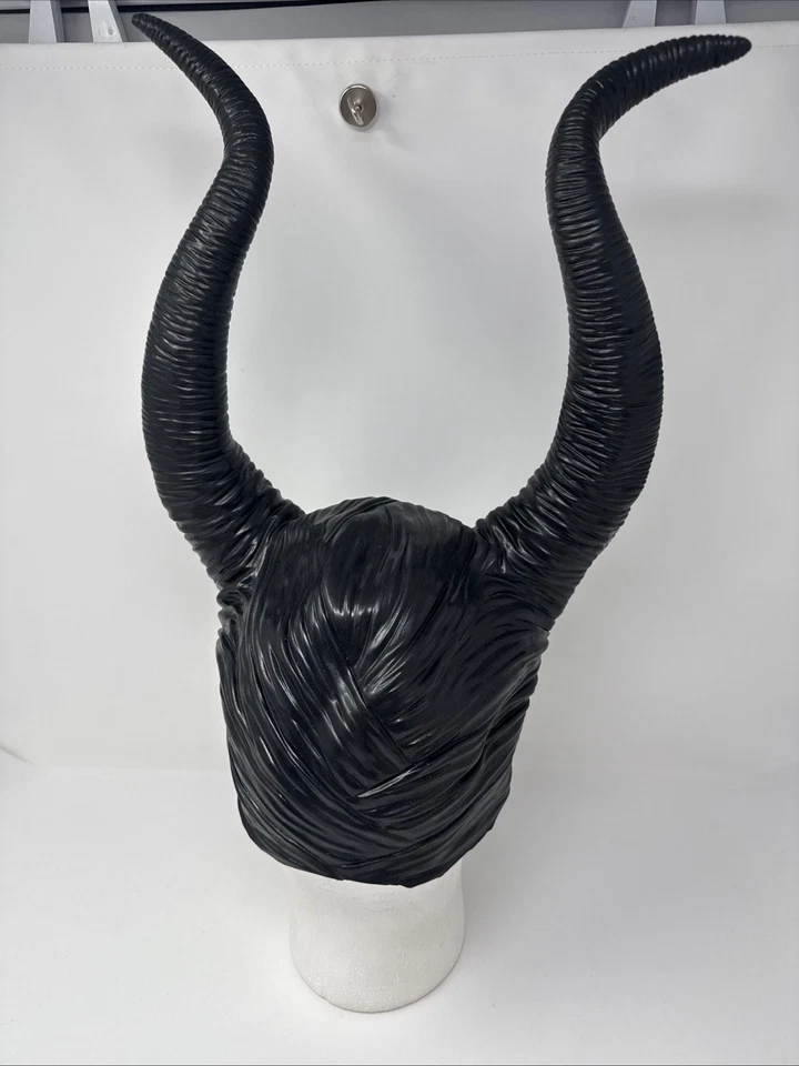 Máscara Cabeza Cuernos Maléfica Disfraz Halloween Sombrero con Cuernos de Espuma Juegos con disfraces Adultos Foto 2 de 3