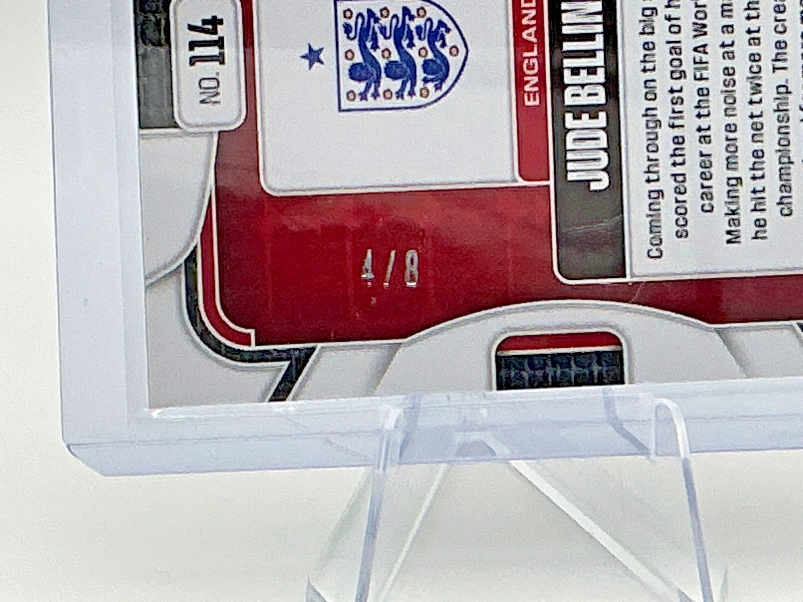 Jude Bellingham 2026 Panini Prizm FIFA World Cup BLACK GOLD 4/8 SSP #114 England view 10