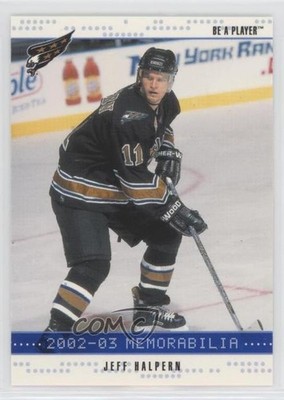 2002-03 ITG Be A Player Memorabilia Sapphire 43/100 Jeff Halpern #64 1s8