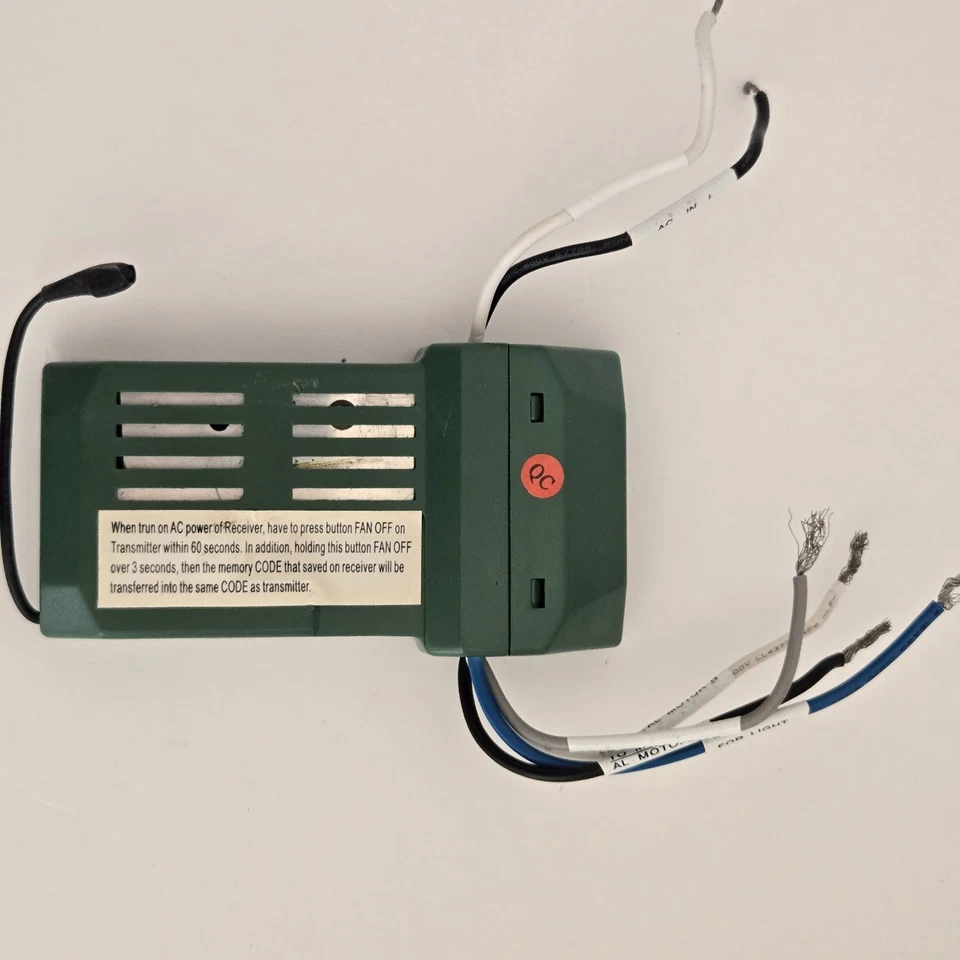 Kichler Remote UC7067RY Motor Control For Kichler Ceiling Fan and switch (1025) - Image 3 of 4