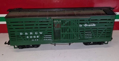LGB G Scale 4068 D&RGW Cattle Truck Wagon Sliding Doors Box Car