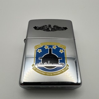Vintage USS Hampton SSN 757 Zippo lighter