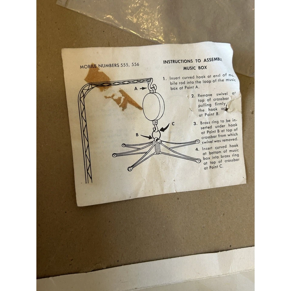 Stahlwood Cuna Móvil Circo Luz Plástico Animales Payaso 1969 Juguete Raro De Colección Foto 4 de 4