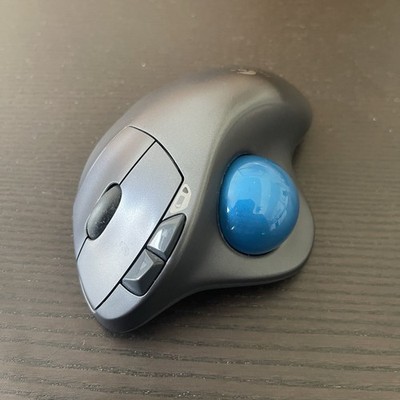 Logitech M570 Wireless Trackball Mouse w/ Receiver Dongle. Tested Works Great