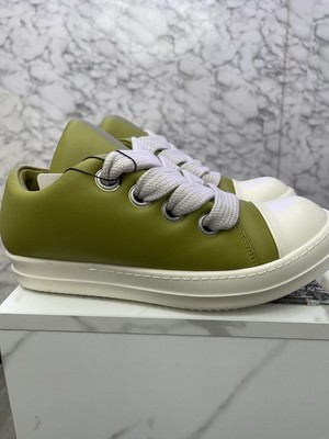 Rick Owens jumbo lace low top green  