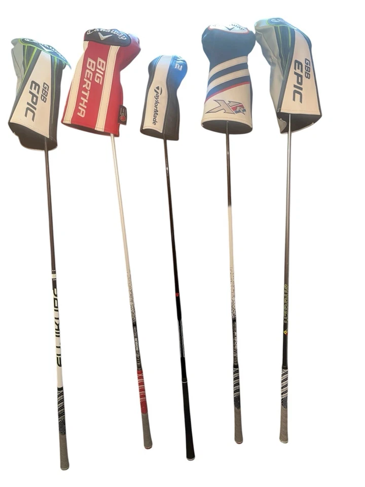 10 PIECE CALLAWAY MENS LEFT HANDED GOLF BAG AND CLUB SET - Image 2 of 4