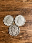 3 Not Junk Silver Dimes 90 %